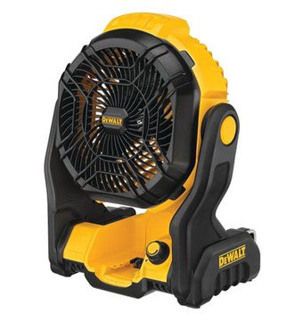 DEWALT, 20V MAX* Cordless Jobsite Fan, Tool Only, Fan Diameter 11 in, Air Delivery 650 cfm, Model# DCE512B