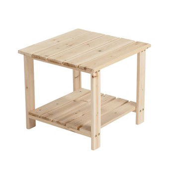 Stonegate Designs 2-Tier Wooden End Table, 20in.L x 20in.W x 18 1/8in.H, Model# CSN-TTET-1009