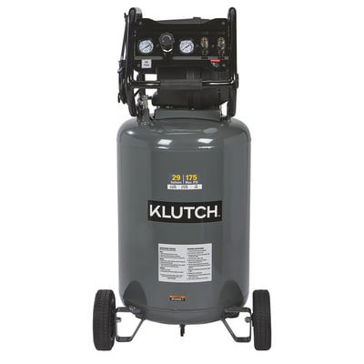 Klutch 29-Gallon Air Compressor, 2.5 HP, 120 Volts, 175 PSI, Model# 203001005001