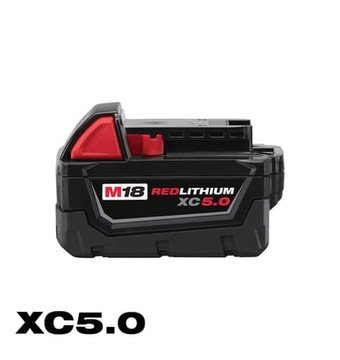 Milwaukee M18 REDLITHIUM XC Battery, 5.0Ah, Model# 48-11-1850