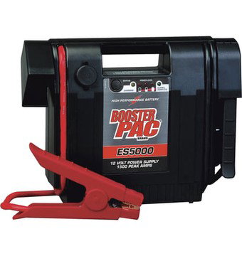 Booster PAC Industrial-Grade 12 Volt Jump Starter and Power Source, 1500 Peak Amps, Model# ES5000