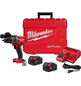 Milwaukee M18 FUEL 1/2in. Drill/Driver Kit, Two Batteries, Model# 2903-22