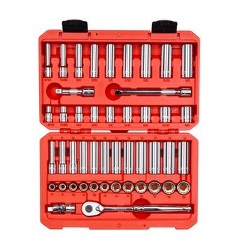 Tekton, 46-pc 3/8in. Drive 12-Point Socket and Ratchet Set, Pieces (qty.) 46 Socket Set Type 3/8in. Drive Sets, Model# SKT15302