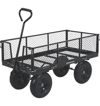 Strongway® Steel Jumbo Garden Wagon, 1400-Lb. Capacity, 50in.L x 24.1in.W x 26.75in.H