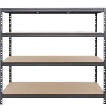 AR Shelving Fiberboard Deck Shelving — 4-Shelf Unit, 880-Lb. Capacity per Shelf, 71in.W x 24in.D x 71in.H, Model# TR18S406KHKFD9TG00