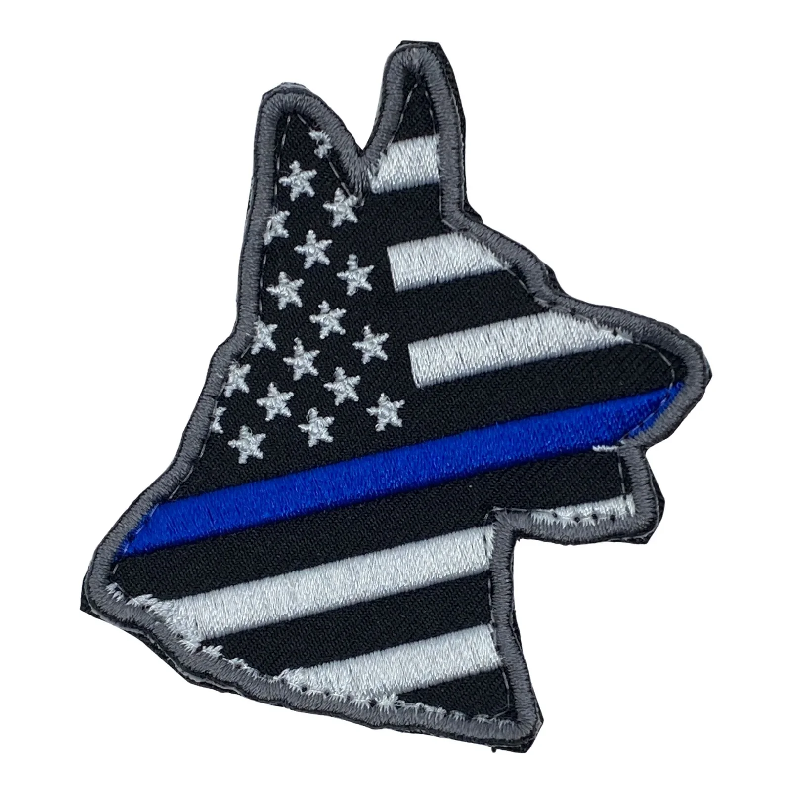 Image of K-9 US Flag Patch - Thin Blue Line