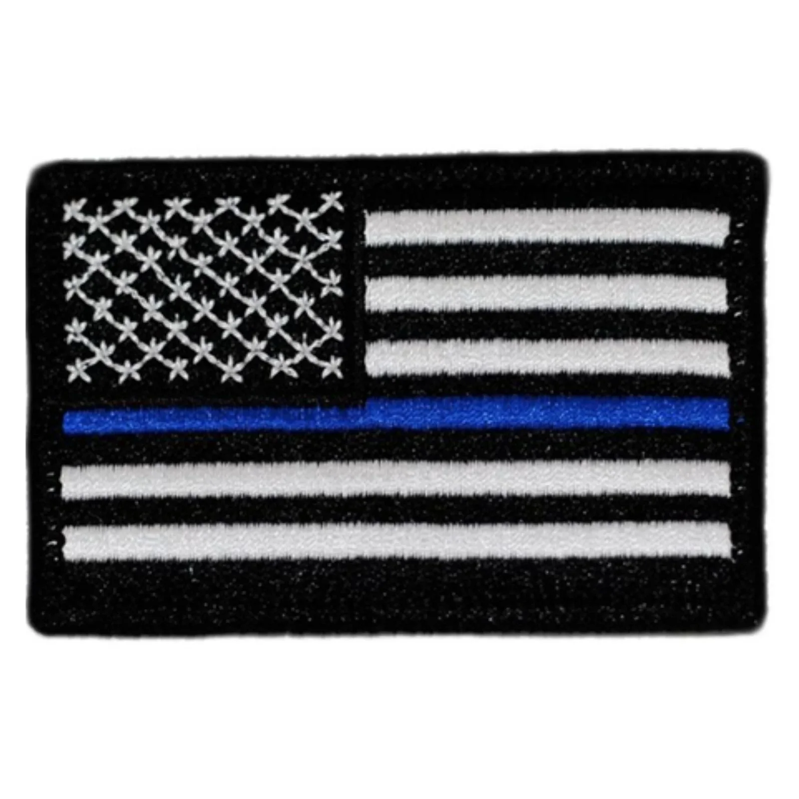 Image of US Flag Patch - Thin Blue Line Embroidered