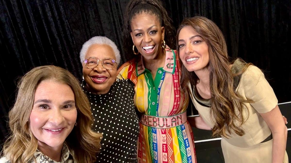 Michelle Obama, Graça Machel, Melinda Gates en Amal Clooney slaan de handen ineen