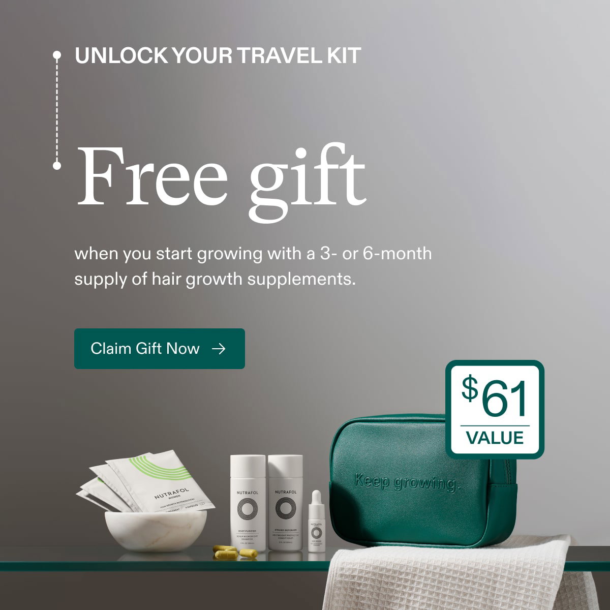 UNLOCK YOUR TRAVEL KIT | Free gift