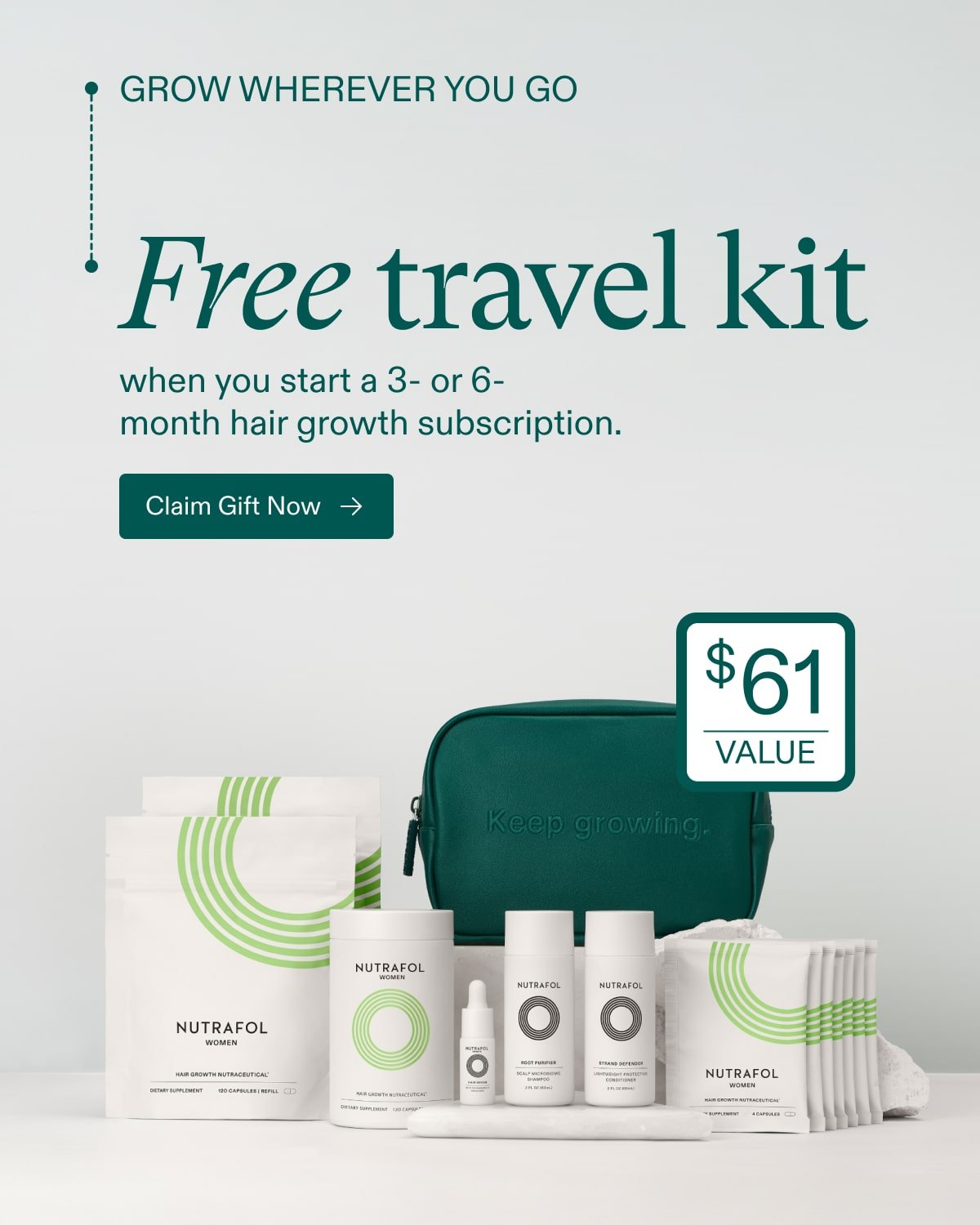 GROW WHEREVER YOU GO | Free Travel Kit.