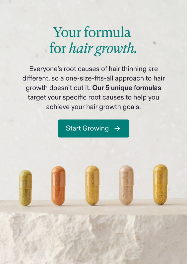 Your formula for hair growth.