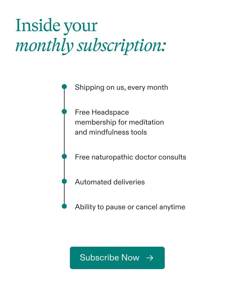 Inside your monthly subscription