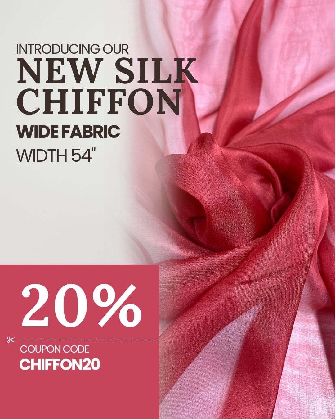 Introducing Our New Silk Chiffon Wide Fabric