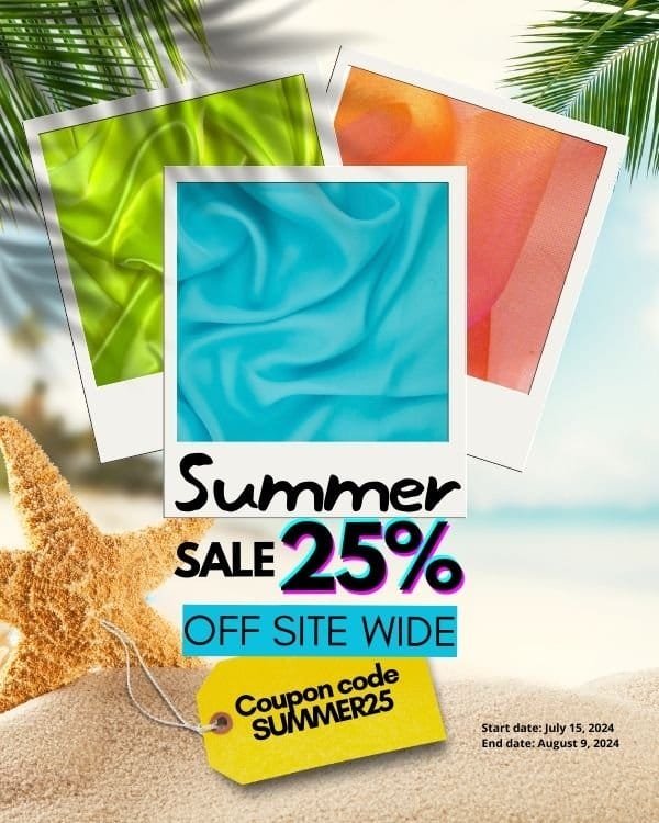 Summer Sale 25% off Site Wide