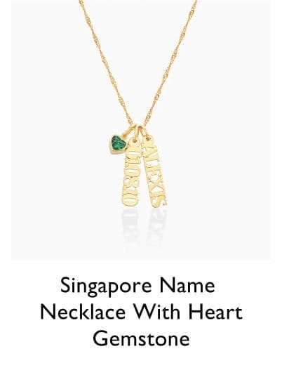 Singapore Name Necklace