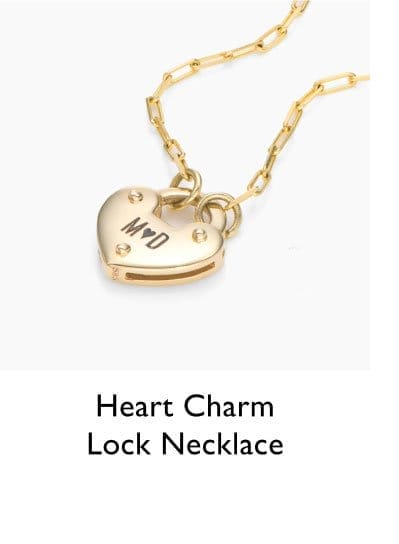 Heart Charm Lock Necklace