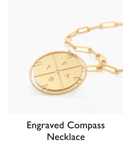 Engraved compass