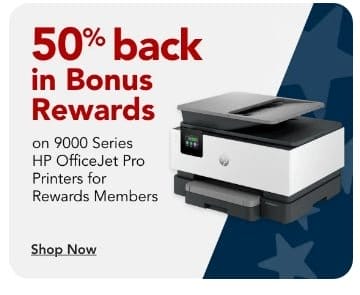 Rewards Members get 50% back in Bonus Rewards on HP OfficeJet Pro Printers