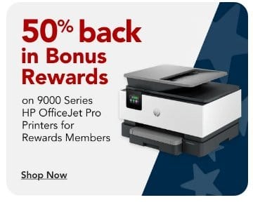 Rewards Members get 50% back in Bonus Rewards on HP OfficeJet Pro Printers