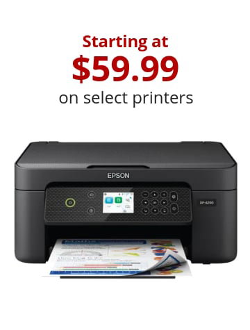 Starting at \\$59.99 on select printers