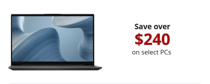 Save over \\$240 on select PCs Plus Rewards Members get 20% back in Bonus Rewards