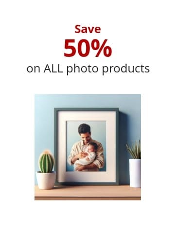 Save 50% on ALL photo products