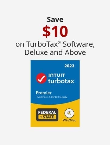 Save 10 on TurboTax® Software, Deluxe and Above