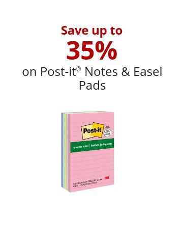 Save up to 35% on Post-it Notes & Easel Pads 