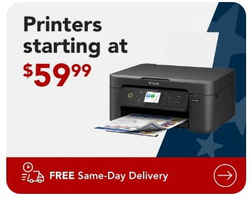 Printers starting at \\$59.99