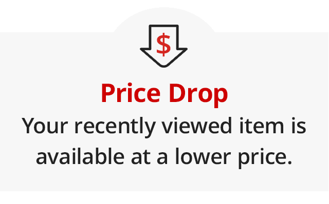 The price of an item you recently viewed has changed