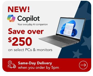 Save over \\$250 on select PCs