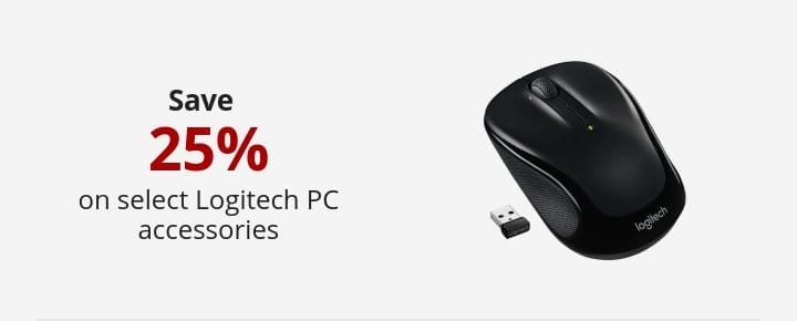 Save 0.25 on select Logitech PC accessories