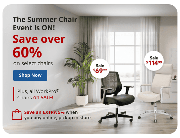 Save Over 60% on select chairs