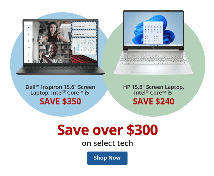 Save over \\$300 on select tech - Shop Now