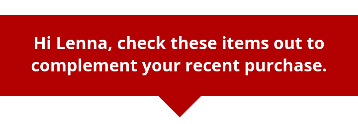 Hello, thank you for your recent purchase. Enjoy more savings.