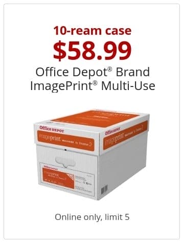 \\$58.99 Office Depot® Brand ImagePrint® Multi-Use Paper