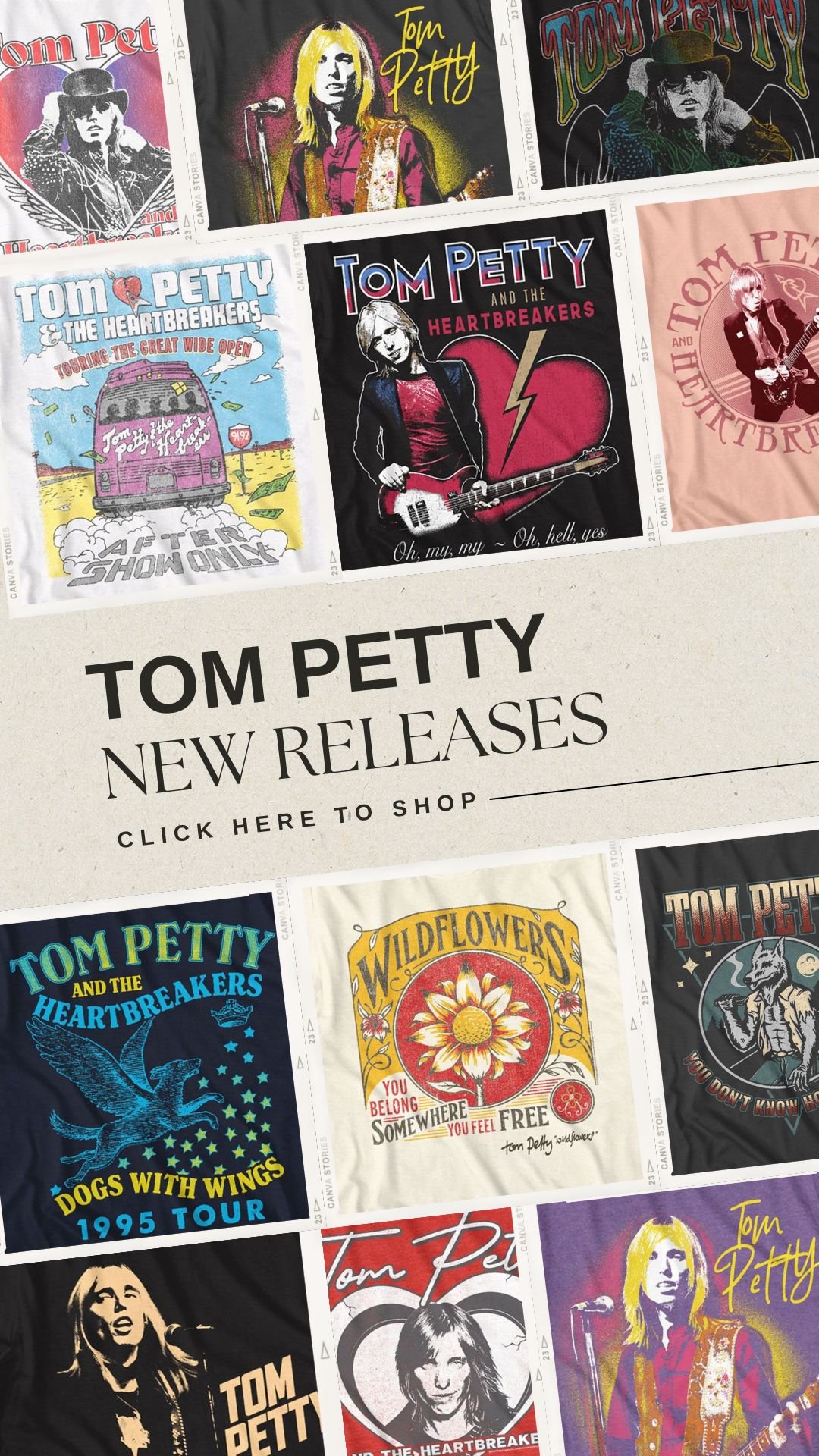 Tom Petty Merch Collection