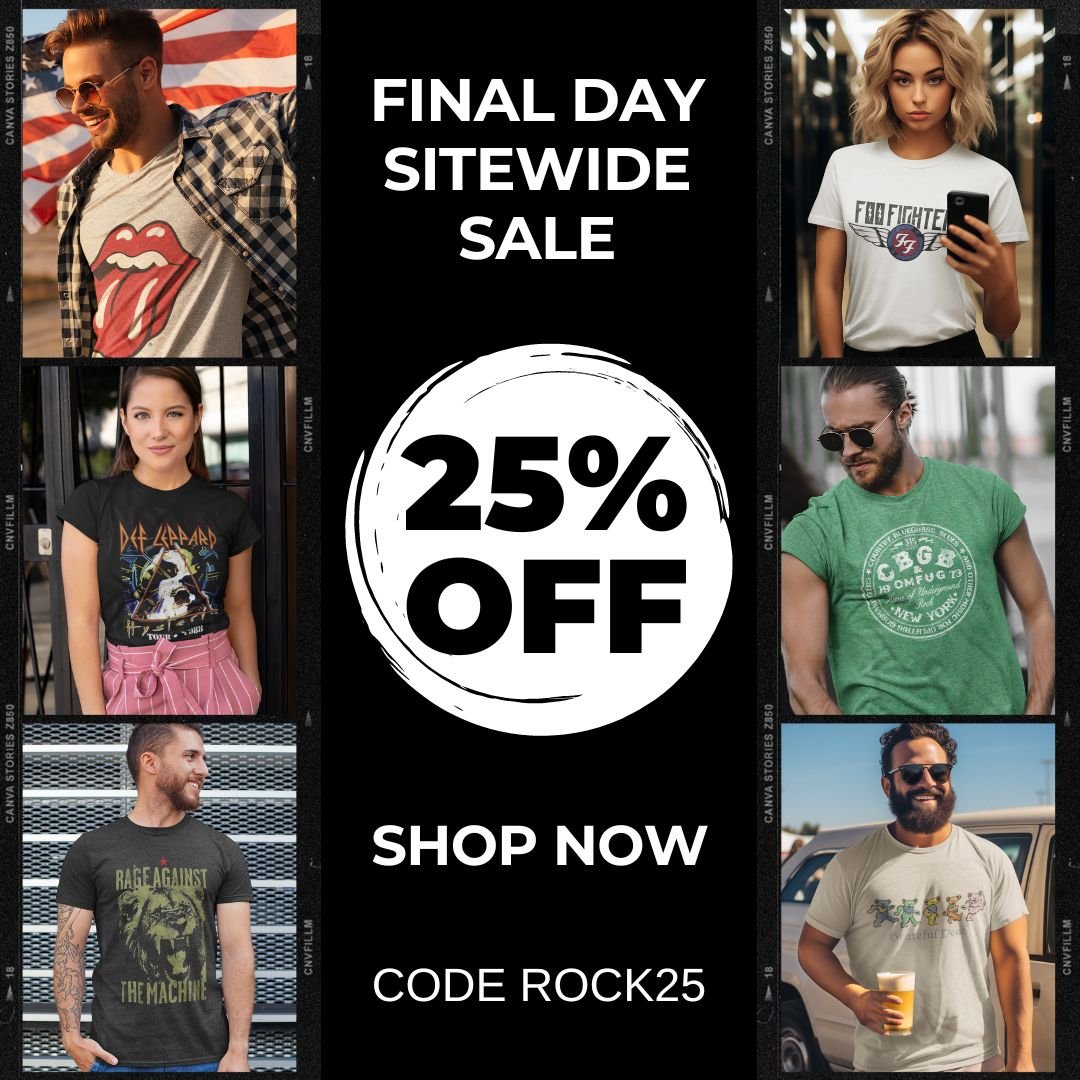 20% Off Band Tees