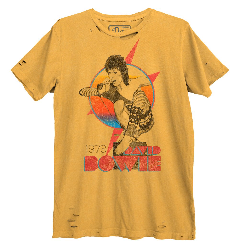 Image of David Bowie 1973 Destroyed Unisex T-Shirt