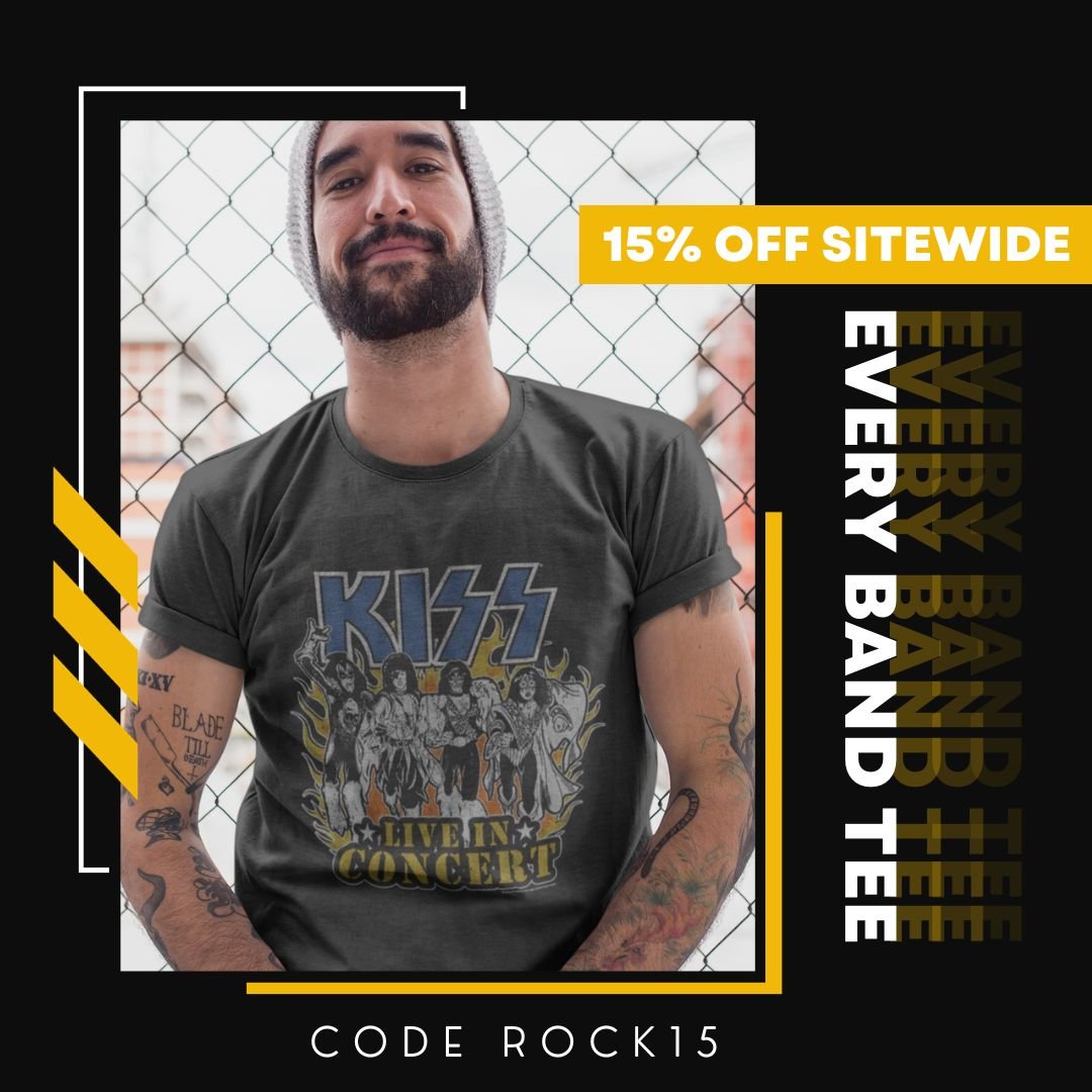 15% Off All Band Merch