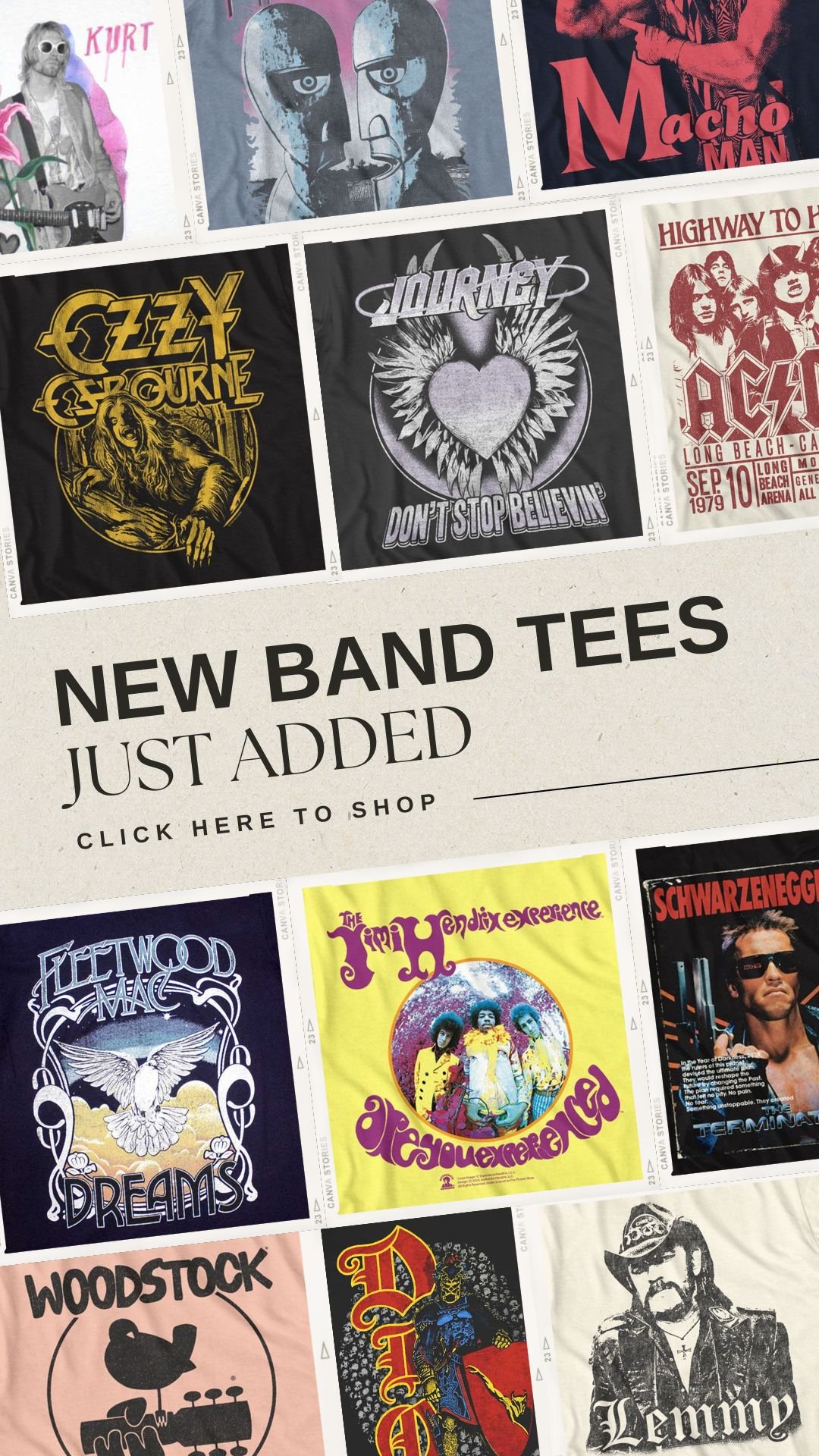 New Band Tees For Spring