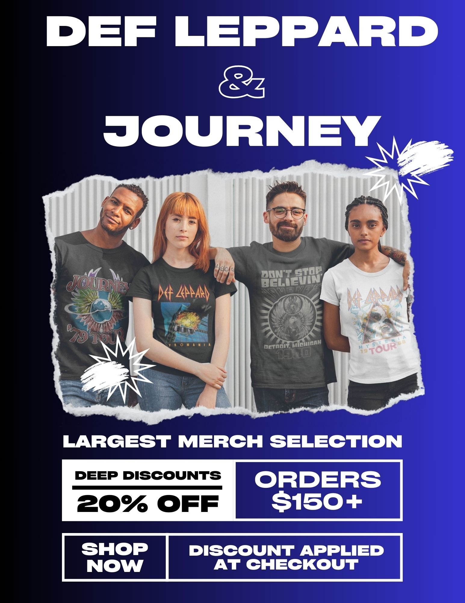 Def Leppard & Journey Tour Merch Collection