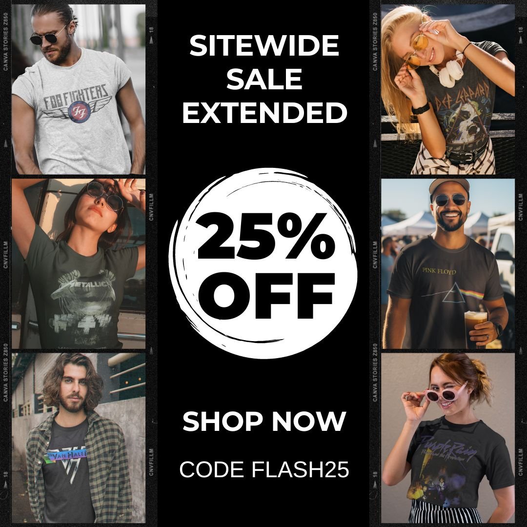 25% Off Band Tees