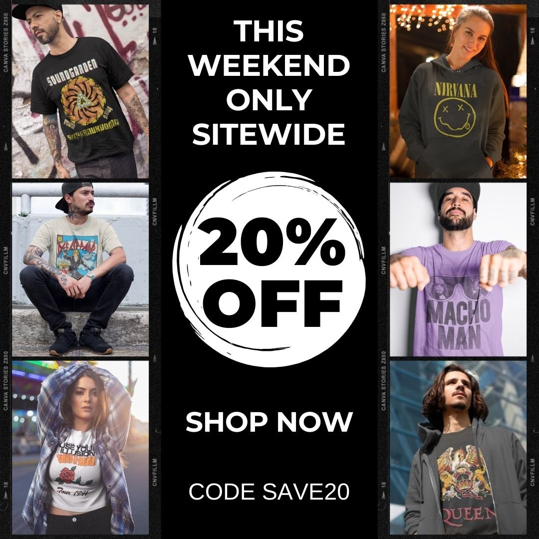 20% Off Band Tees