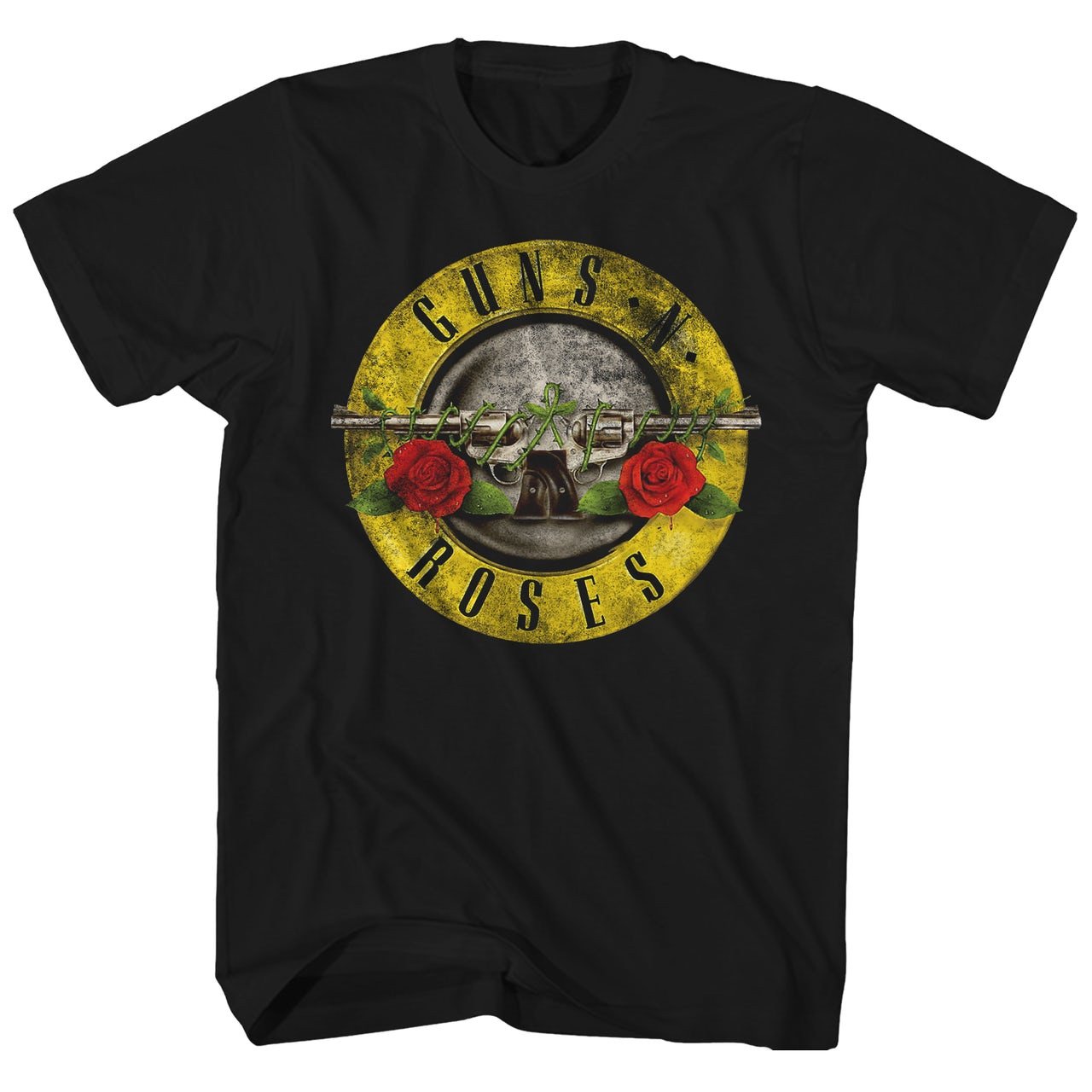 Image of Guns N Roses Distressed Bullet 30/1 T-Shirt