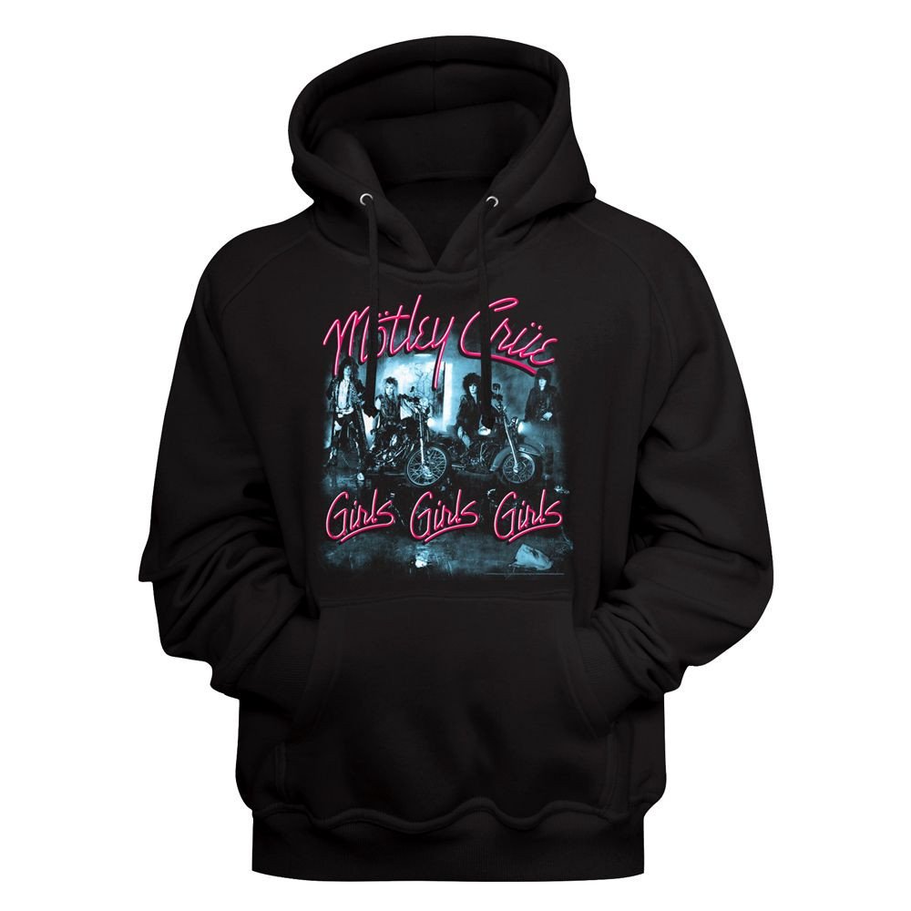 Image of Motley Crue Girls Girls Girls Adult Pullover Hoodie Sweatshirt