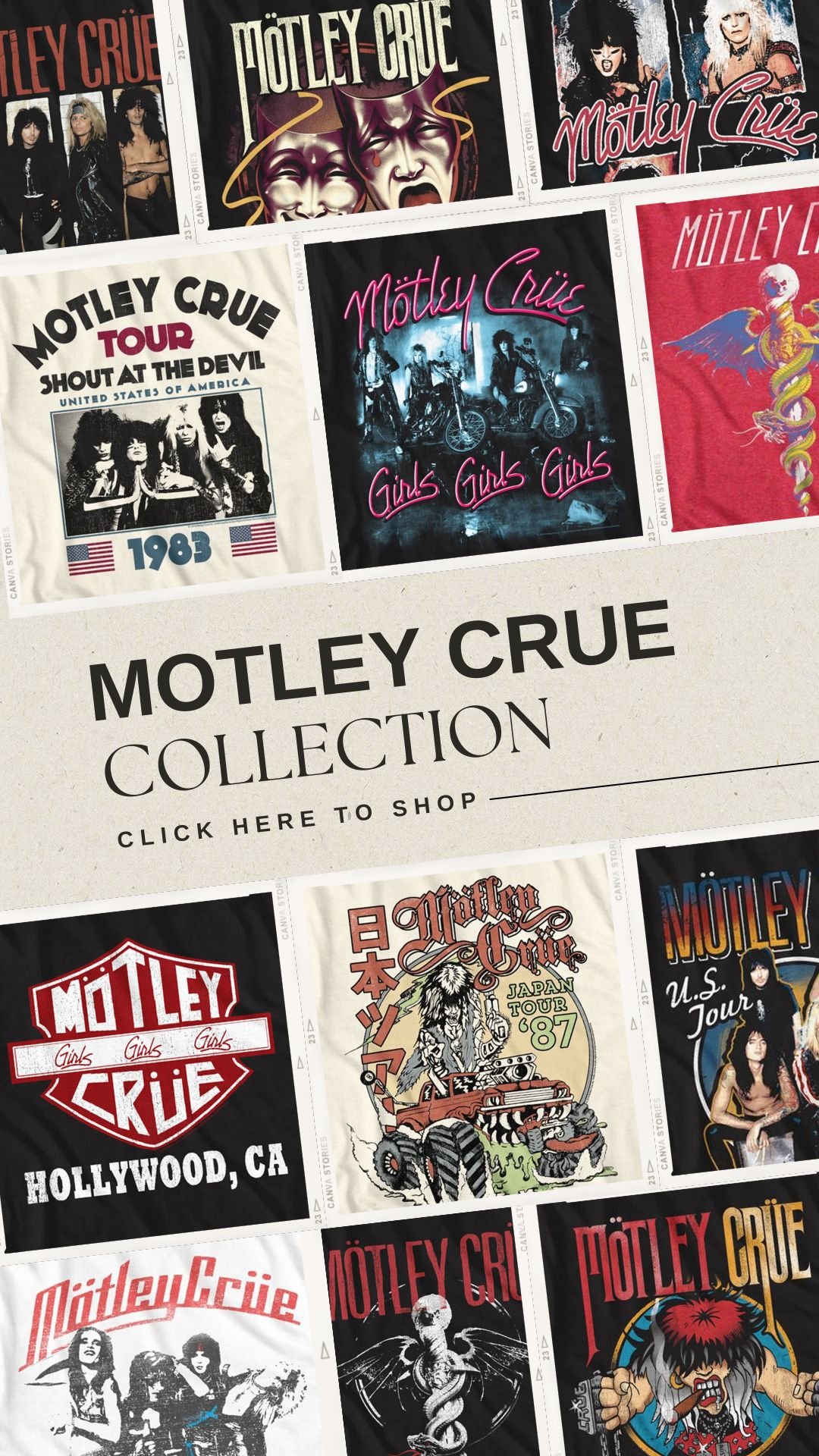 Motley Crue Tees & Sweatshirts