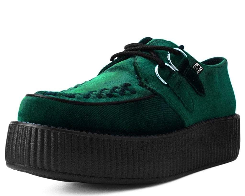 Image of Emerald Green Velvet Viva Mondo Creeper