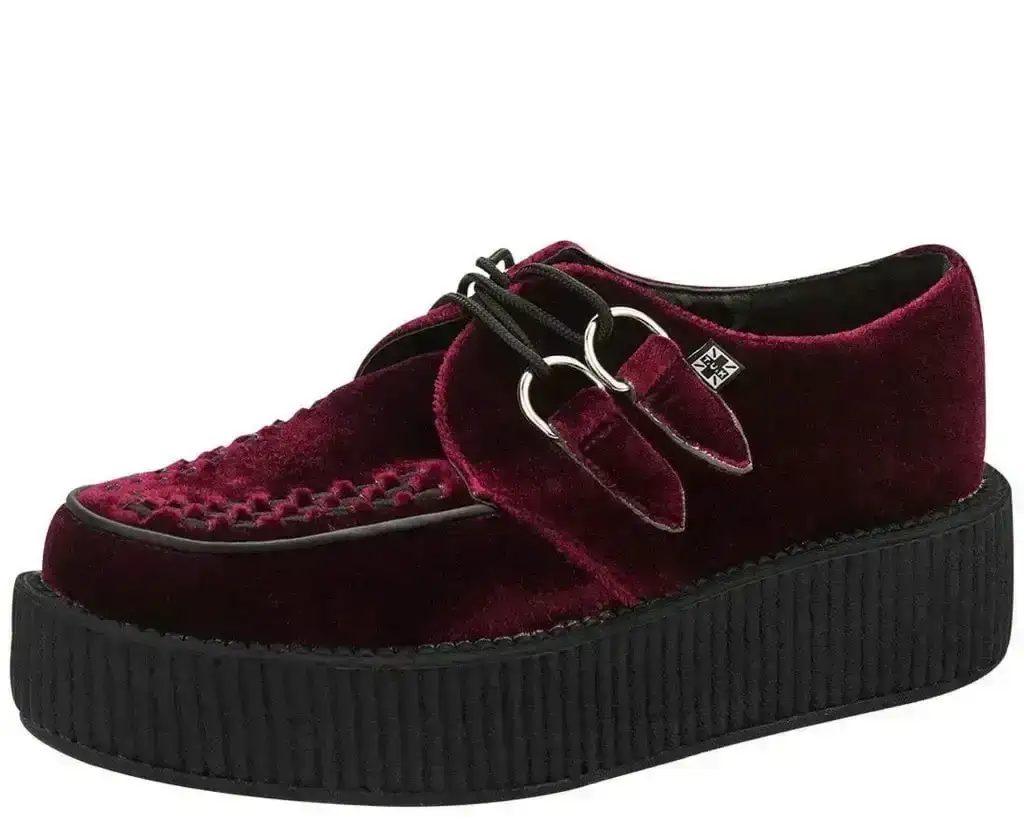 Image of Burgundy Velvet Viva Mondo Creepers