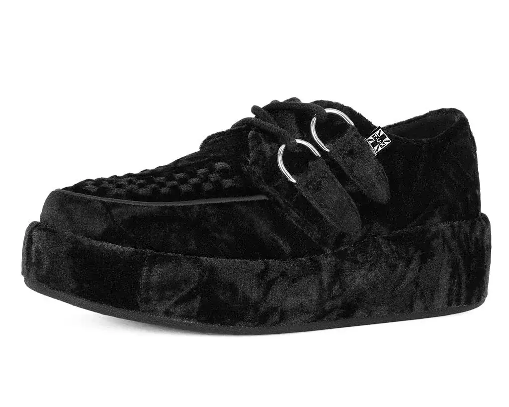 Image of Black Velvet Wrapped Viva Mondo Creeper